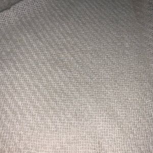 Vintage “EATON” Brand 100% Polyester Shawl in Off White-48” x 48”